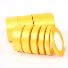 Polyester Solid Color 3-100MM Single Faced Satin Ribbon For Decoration